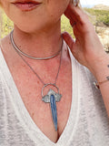 Kyanite Spear Blossom Pendant