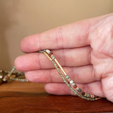 Gold Bar Beaded Necklaces
