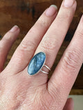 Blue Kyanite Split Shank Ring