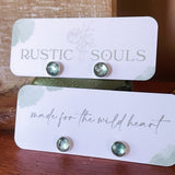 Dainty Kyanite Studs