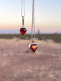 Diamond Garnet Necklace