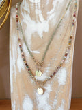 Gold Bar Beaded Necklaces