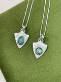 Shield Kyanite Pendants
