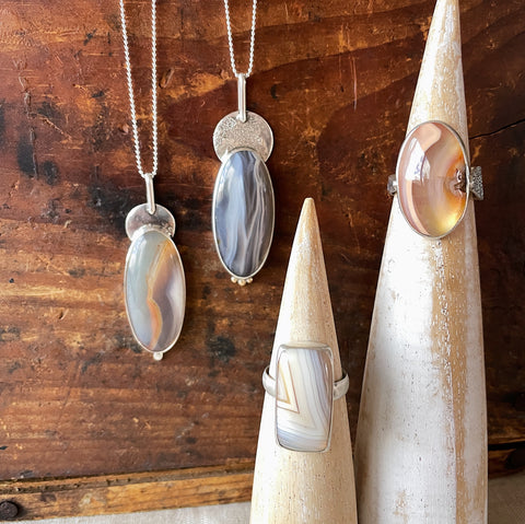 Soft Agate Necklaces