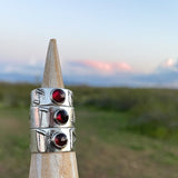 Garnet Rune Rings