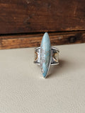 Triple Moon Goddess Aztec Lapis Ring