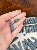 Destash Matte Obsidian Beads