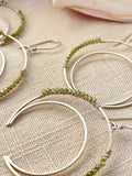 Crescent Peridot Earrings