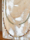 Gold Bar Beaded Necklaces