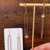 Paperclip Herkimer Dangles