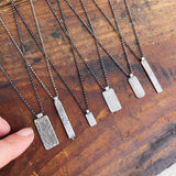 Reticulated Tag Necklaces