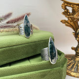 Moss Agate Goddess Rings