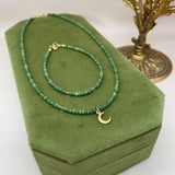 Jade Moon Necklace & Bracelet Set