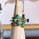 Turquoise Brass Ring