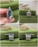 Moss Agate Goddess Rings