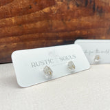 Herkimer Diamond Studs