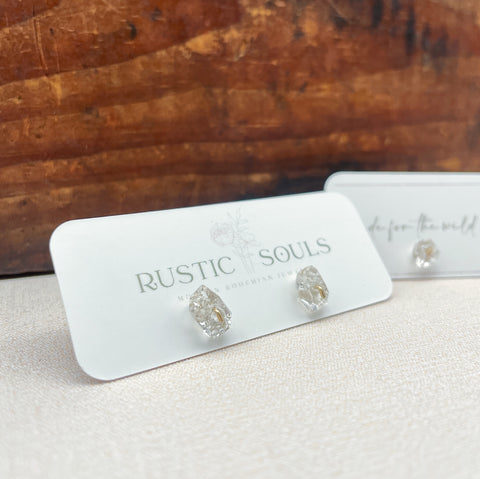 Herkimer Diamond Studs