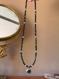 Golden Sapphire Beaded Necklace