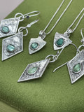 Diamond Kyanite Earrings