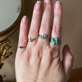 Dainty Turquoise Stacking Rings