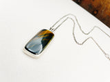 Tigers Eye Inguz Necklace