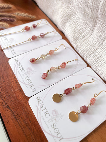 Gold Andusulite Earrings