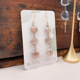 Diamond Moonstone Earrings