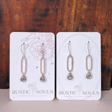 Paperclip Rutilated Quartz Dangles