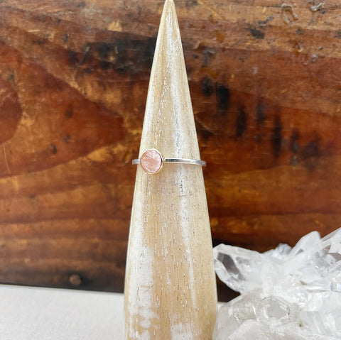 Morganite Stacking Rings