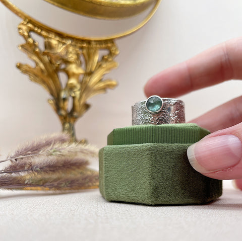 Floating Kyanite Ring