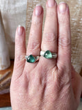 Sterling Trillion Kyanite Rings