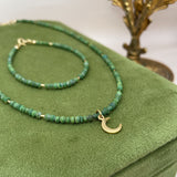 Jade Moon Necklace & Bracelet Set
