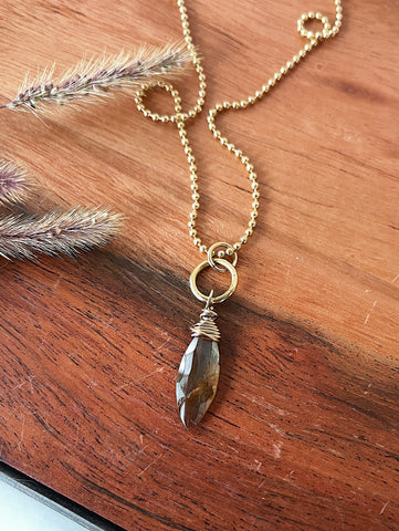 Gold Andusulite Necklace