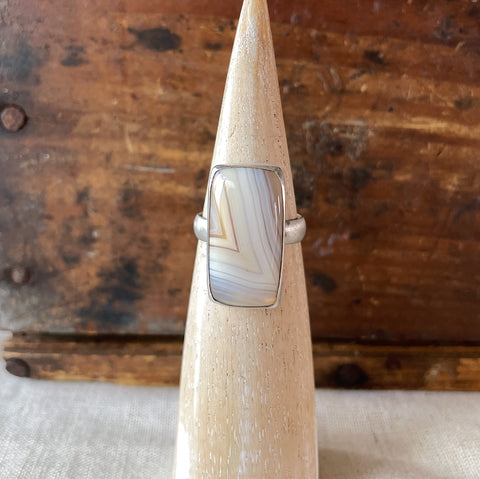 Agate Rectangle Ring