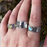 Unisex Fused Turquoise Ring