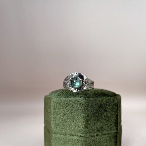 Kyanite Evil Eye Ring