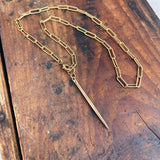Gold Needle Necklace