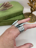 Moss Agate Goddess Rings