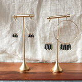 Bloodstone Hoop Earrings