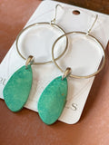 Turquoise Hoop Earrings