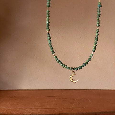 Jade Moon Necklace & Bracelet Set