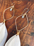 Aquamarine Hoop Earrings