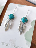 Turquoise Paddle Earrings