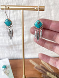 Turquoise Paddle Earrings