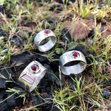 Garnet Rune Rings