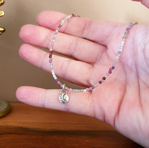 Moon Charm Beaded Necklaces