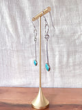 Hoop & Bar Turquoise Earrings