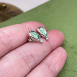 Dainty Pear Kyanite Studs and Necklace
