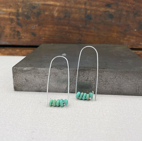 Turquoise Arch Earrings