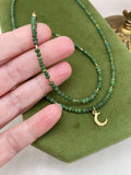 Jade Moon Necklace & Bracelet Set